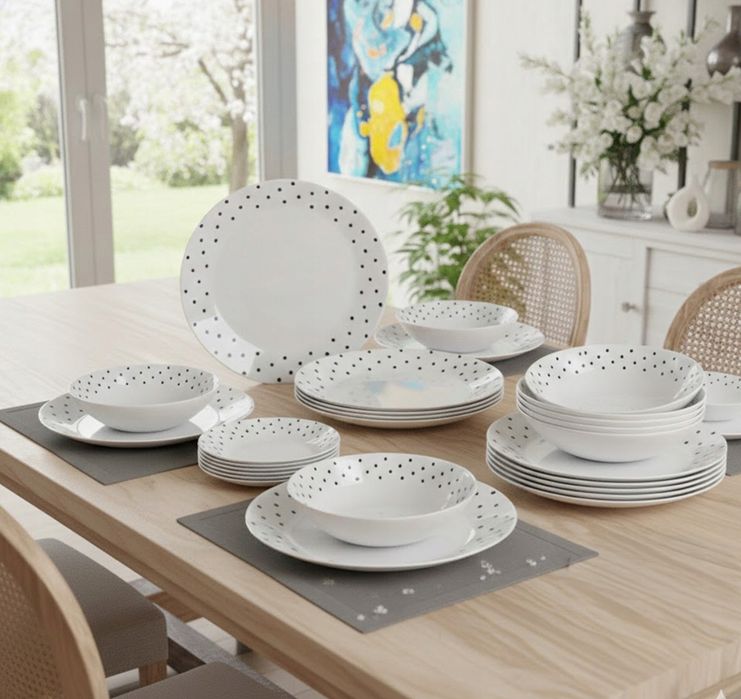 Komplet obiadowy talerzy