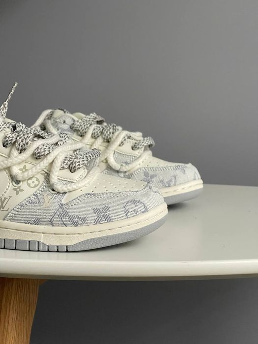 Кросівки Кроссовки Nike SB x Louis Vuitton White Grey повсякденні