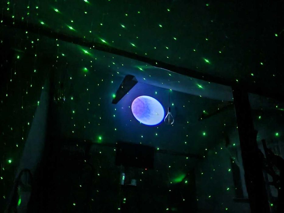 Projektor Gwiazd Sufitowy Zorza Polarna Rzutnik z Pilotem+ Muzyka