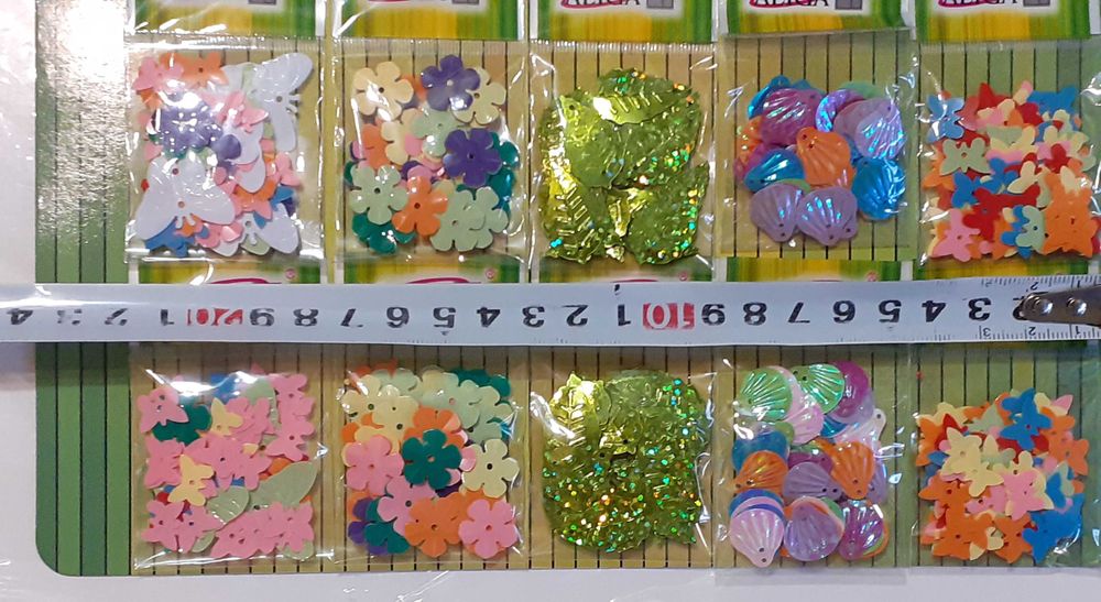 Cekiny motylki kwiatek 2szt