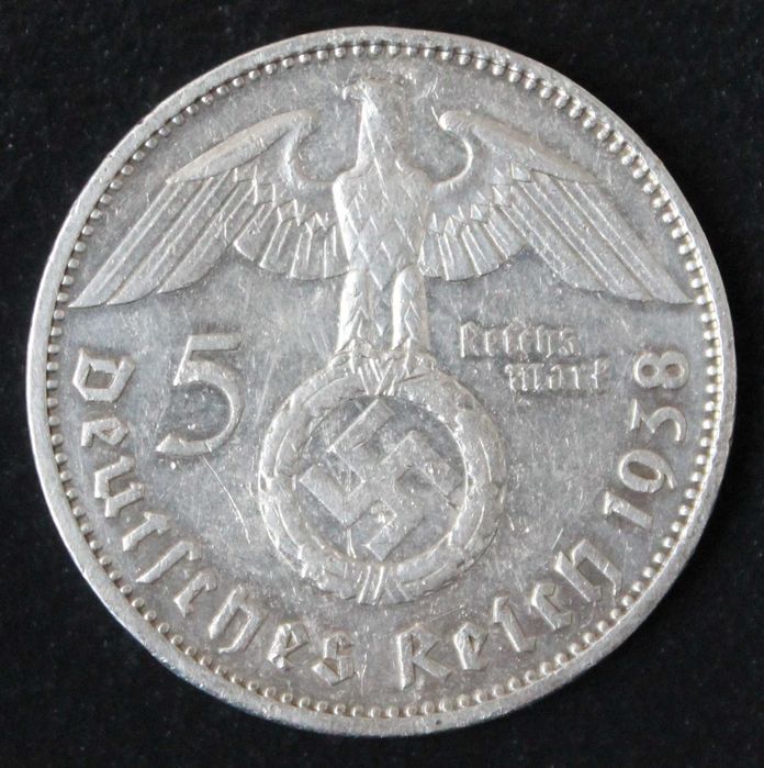 монета 5 марок 1934,1935,1936,1938 года