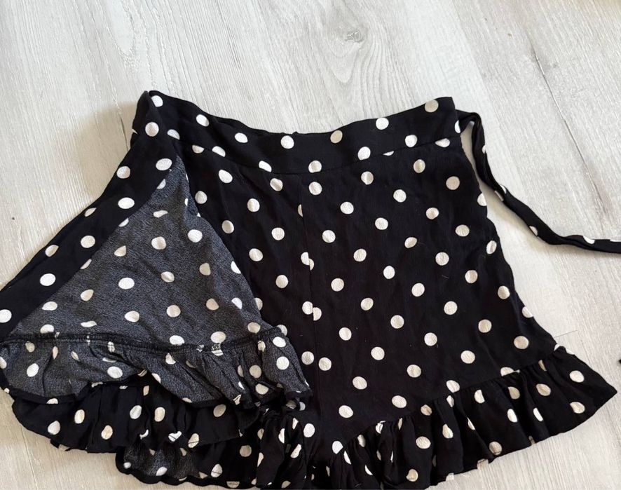 Спідниця шорти zara в горошок