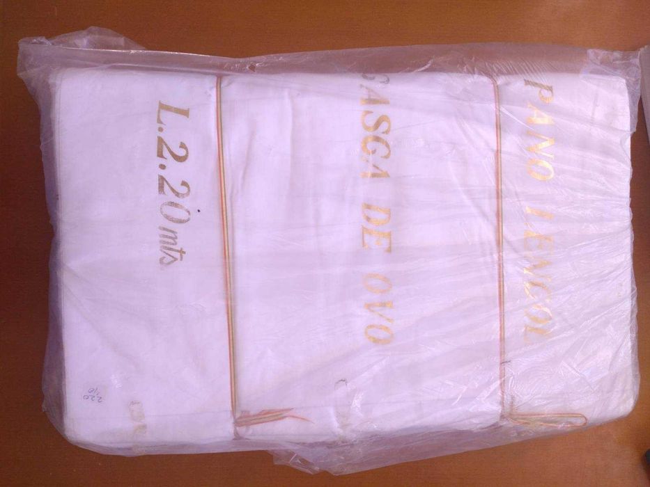 40mts de tecido algodão Casca de ovo para lençóis