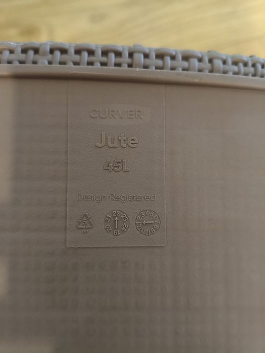 Nowy duży kosz na czyste pranie 45l
