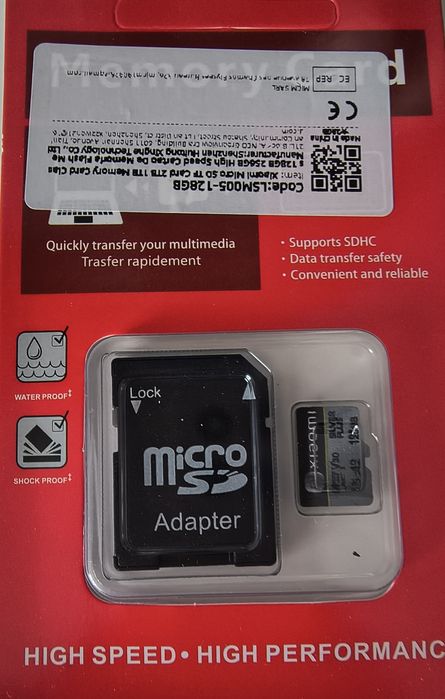 Xiaomi karta pamięci 128 GB MicroSD z adapterem