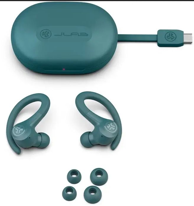 JLab Go Sport+  бездротові спортивні навушники для тренувань в оригінальному зеленому кольорі
