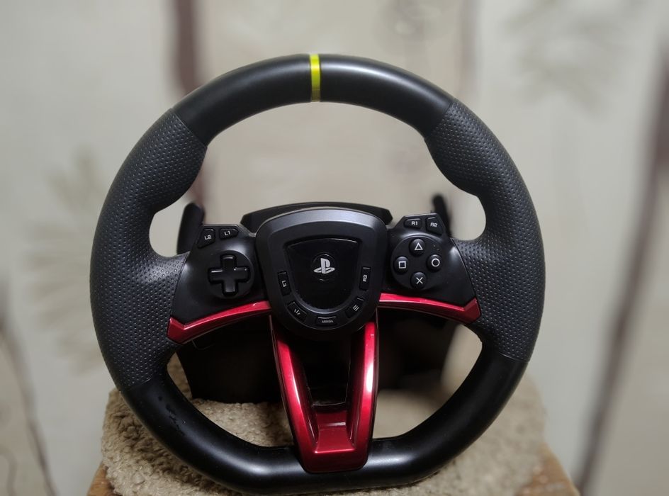 Бездротове кермо Hori Wireless Racing Wheel Apex для PS5 / PS4 / PC (SPF-022U) • Стан Нового!