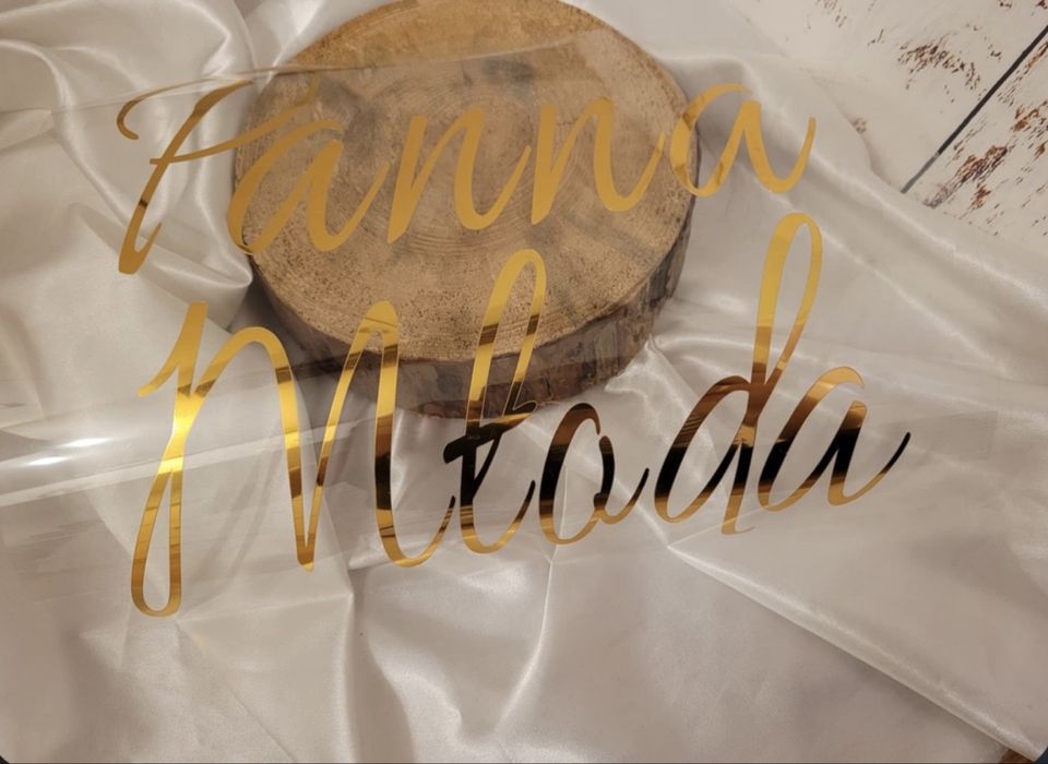 Naprasowanka na szlafrok „panna młoda”