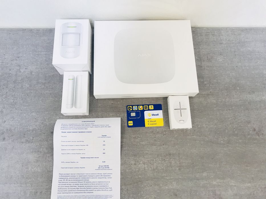 Беспроводная сигналзиация GSM Ajax 3G 4G камера видеонаблюдение купить