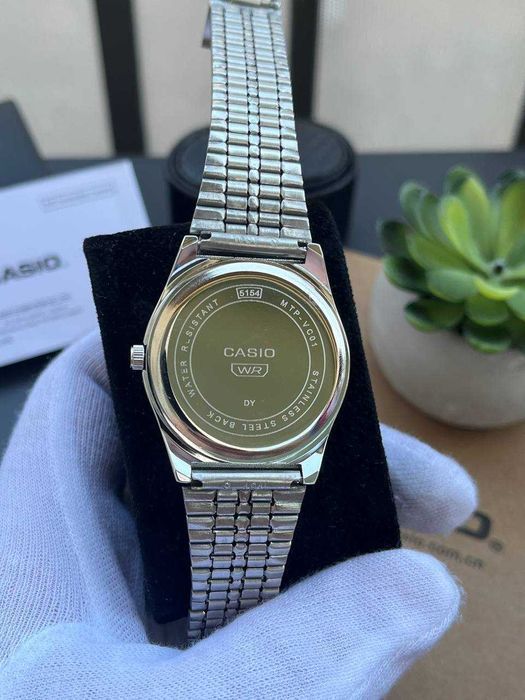 Наручний годинник Casio MTP-VC01 Silver/Blue | Часы наручные A159