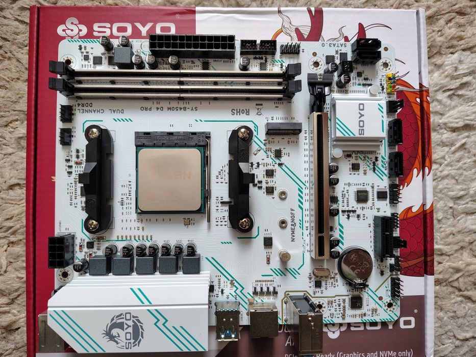 Soyo B450M D4 Pro + Ryzen 5 5500 AM4