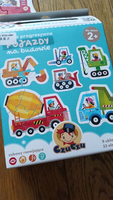 Puzzle progresywne - pojazdy na budowie