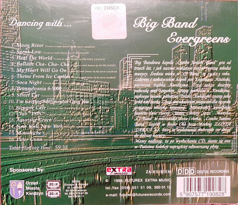 Muzyka taneczna seria Dancing with … i francuski akordeon Larcange 4CD