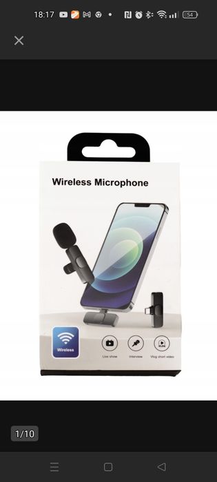 Bezprzewodowy mikrofon krawatowy