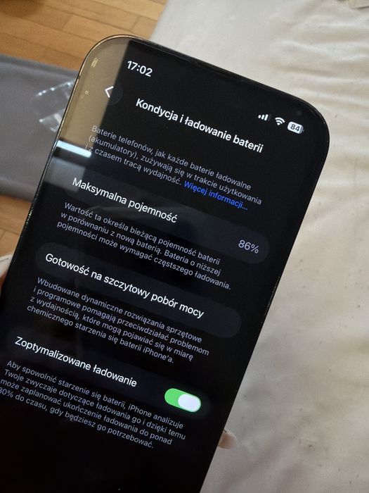 Iphone 14pro kondycja 86%