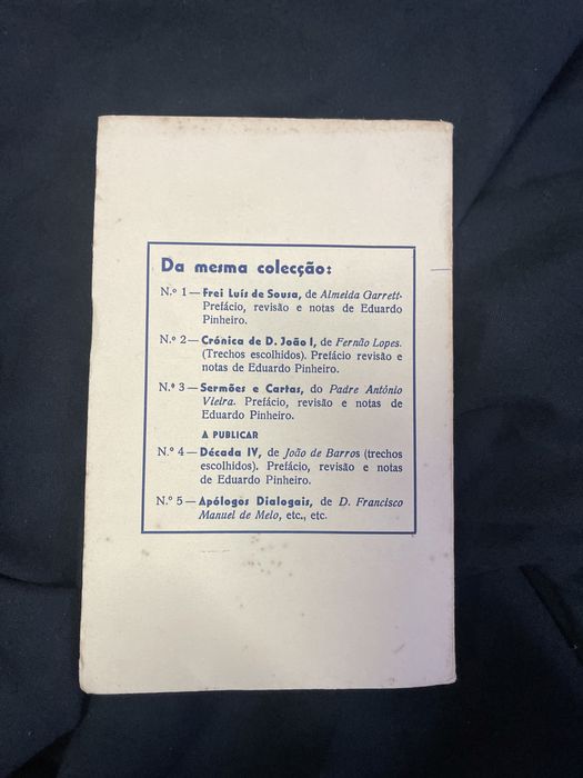 Livro “Sermões e Cartas” do Padre António Vieira