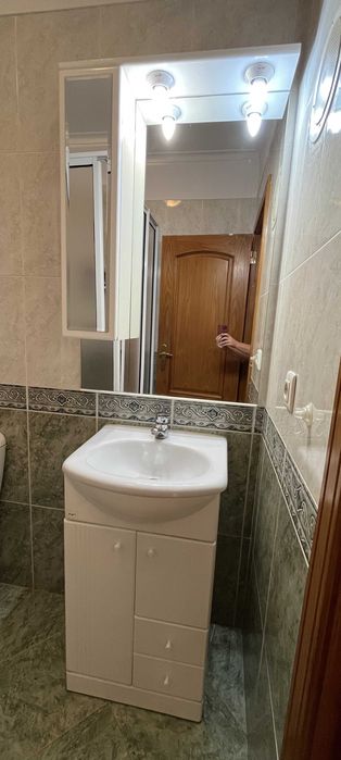 Móvel WC com Lavatório e Espelho (L50cm)
