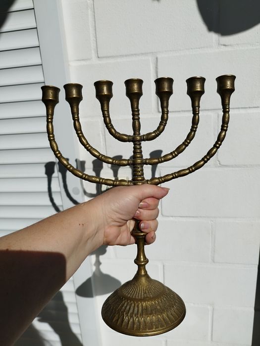 Подсвечник Менора бронза