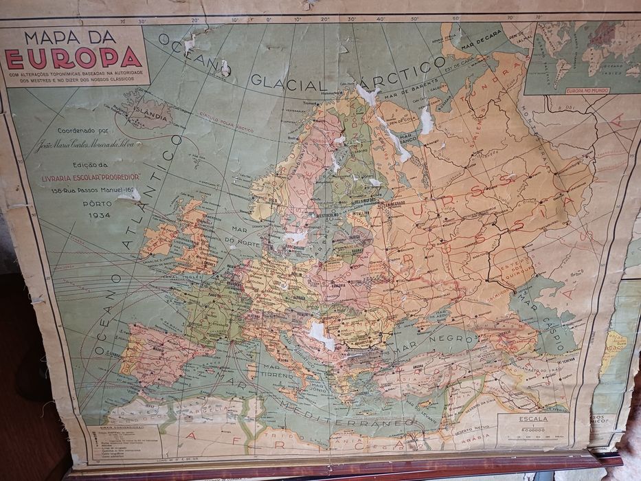 Mapas escolares antigos