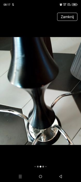 Żyrandol 5Ramion abażury plus dwa kinkiety