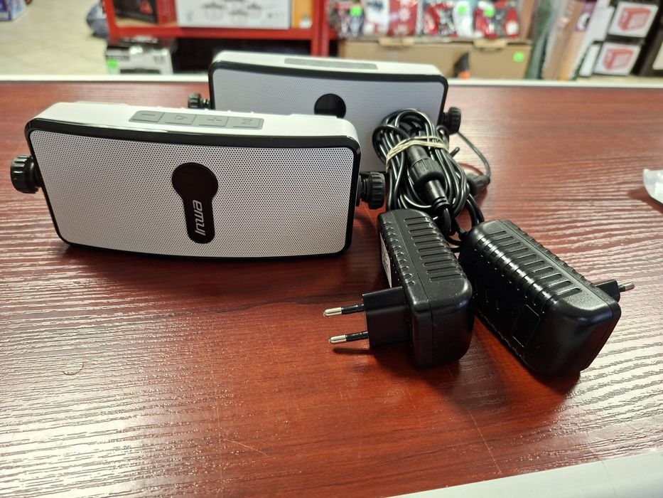 Głośniki Bluetooth Inwa MZ-511 biało czarne 2 szt