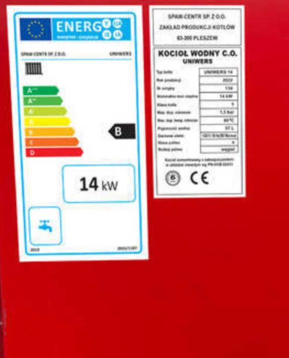 Kocioł piec 14 kW do 120 m2 Dostawa 0 zł na drewno węgiel