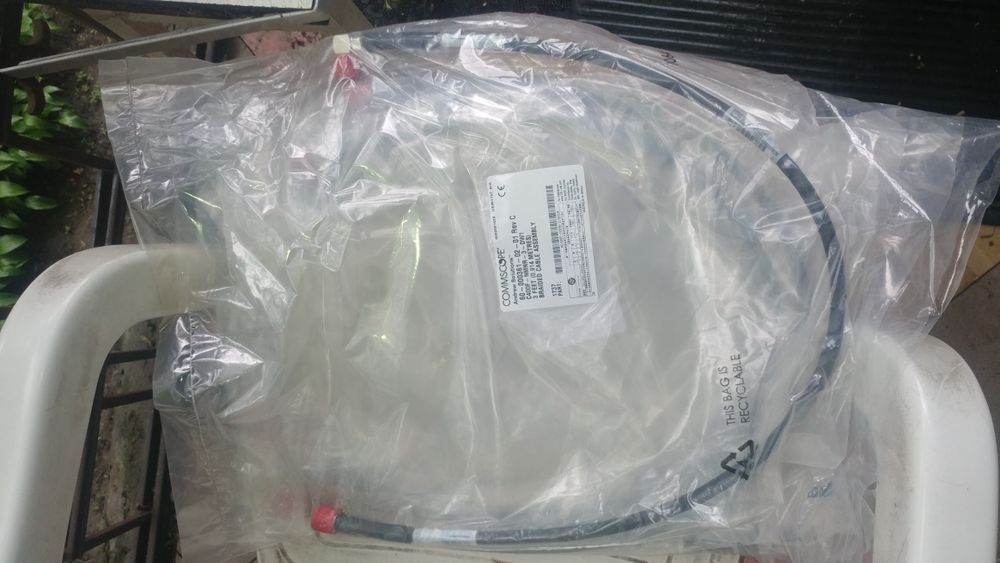 COMMSCOPE ANDREW C400F jumper. N Male to N Male Right Angle