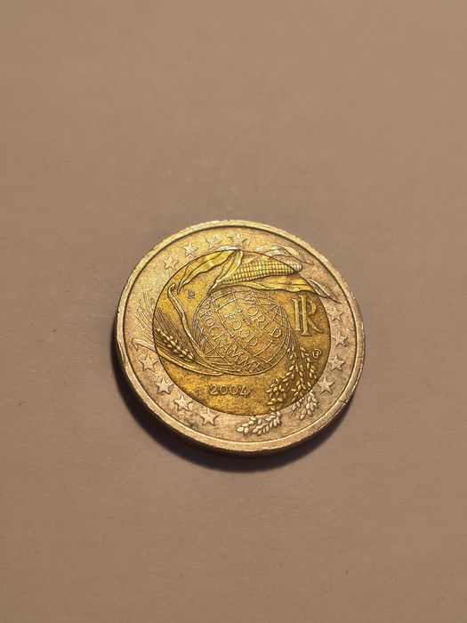 Moeda de 2€ Comemorativa - 50 Anos do Programa Alimentar Mundial