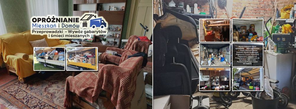 Opróżnianie Mieszkań Domów Wywóz Gabarytów Mebli Śmieci Przeprowadzki