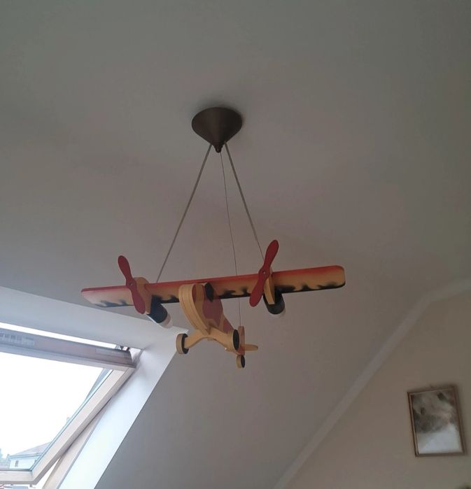 Lampa samolot do pokoju dziecięcego Le