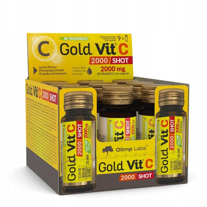 olimp gold vit-c 2000 shot 9x25ml witamina c witaminy