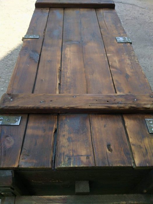 Skrzynia Wojskowa Stolik Kawowy Loft Retro Rustykalny