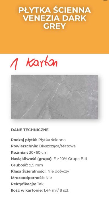 Płytki scienne 30 x 60