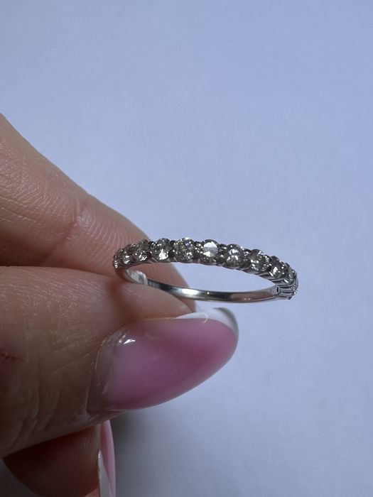 Золотое кольцо с бриллиантами дорожка Sova белое золото 585 проба