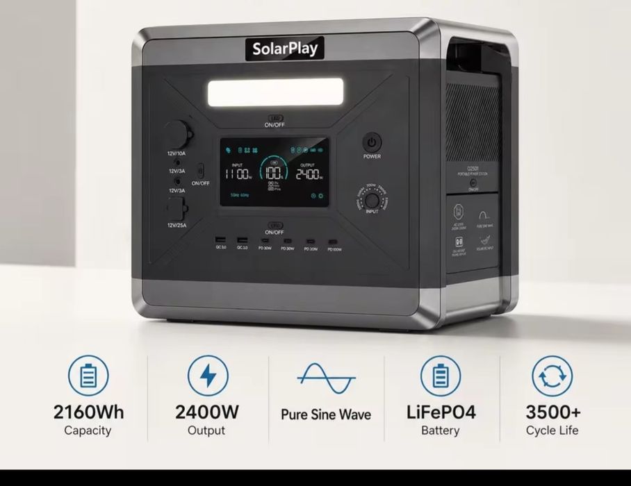 Зарядна станція  SOLARPLAY 2400W
