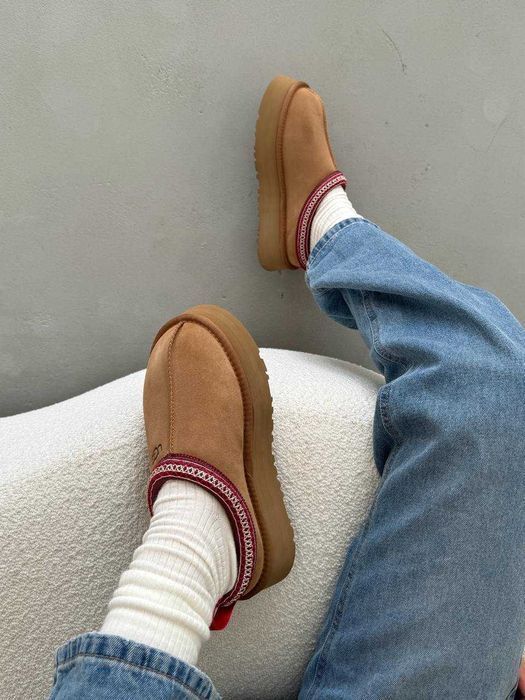 Уггі UGG Tasman Platform Chestnut premium угги | Угги натуральные жіночі