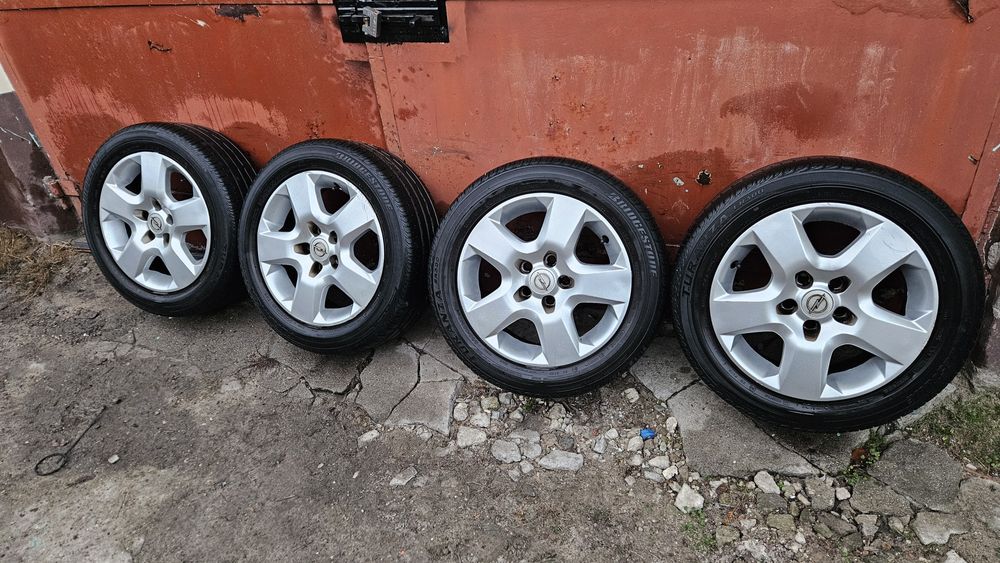 Koła felgi 5x110 opony 205/55/16 lato letnie bridgestone opel vectra c
