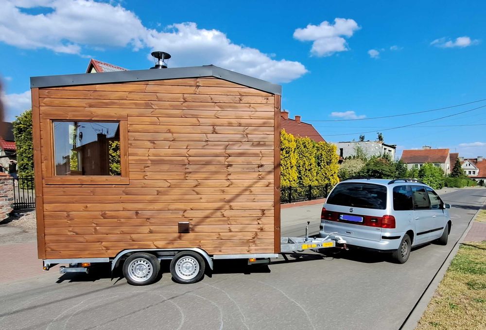 Sauna mobilna na lawecie