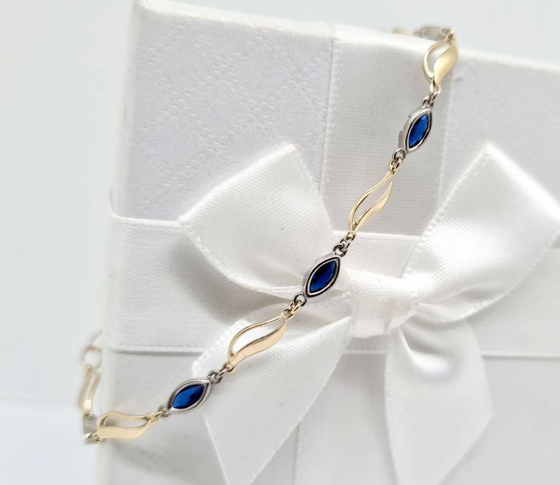 Piękna złota bransoletka p.585