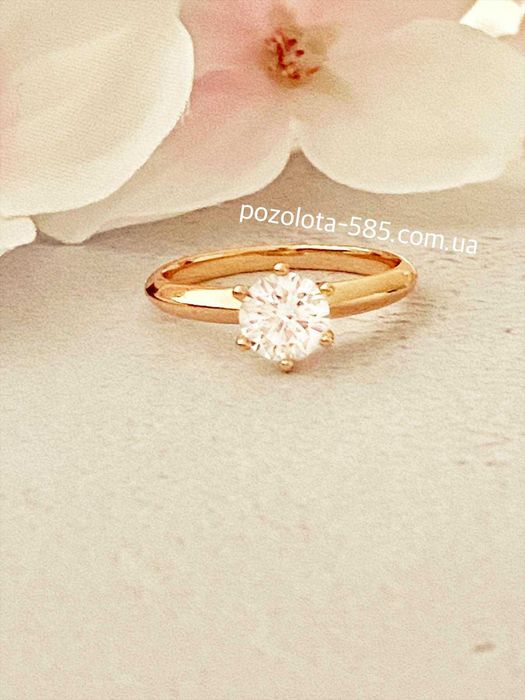 Позолоченное Кольцо "Нежность", Колечко, Позолочене Кільце. Позолота