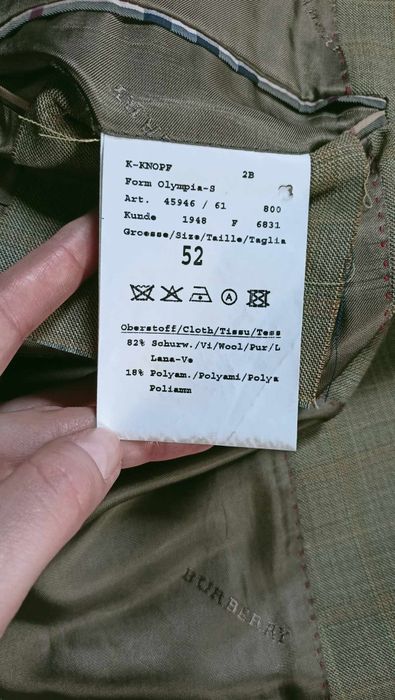 Marynarka Burberry wełna - krata