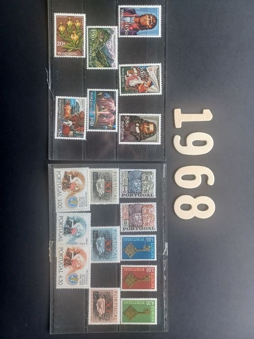 Filatelia - Selos Portugal década 60 - Anos MNH completos