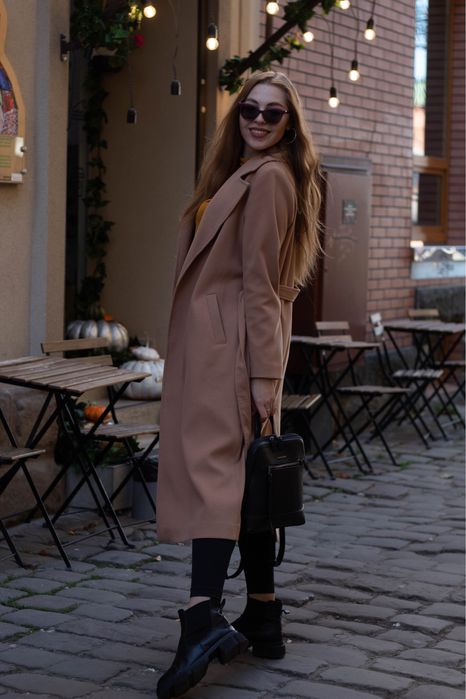 Пальто беж осінь/весна