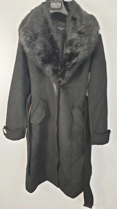 Płaszcz damski Guess marciano jednorzędowy z podszewką rozmiar M /38