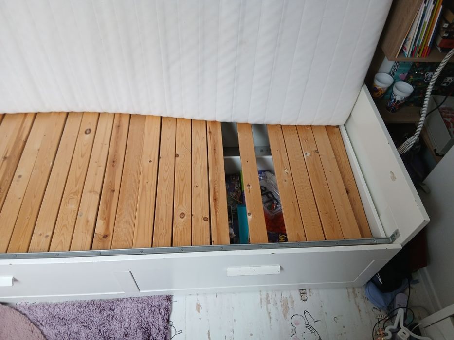 Łóżko  IKEA BRIMNES  z 2 szufladami 80/160 x 200