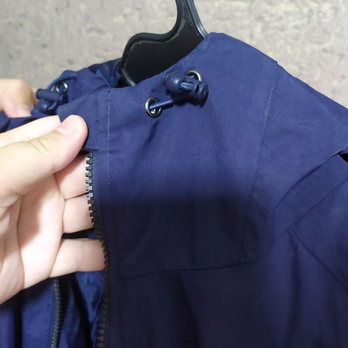 Жіноча синя куртка - плащ