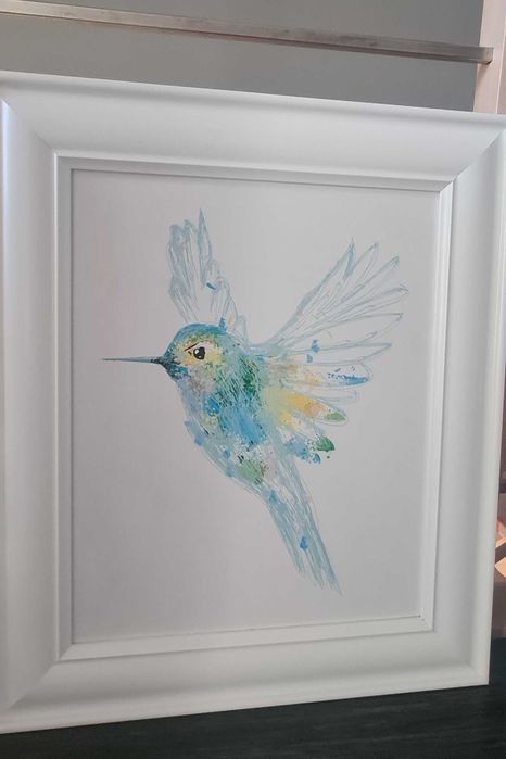 Komplet 2 obrazów w grubej ramie