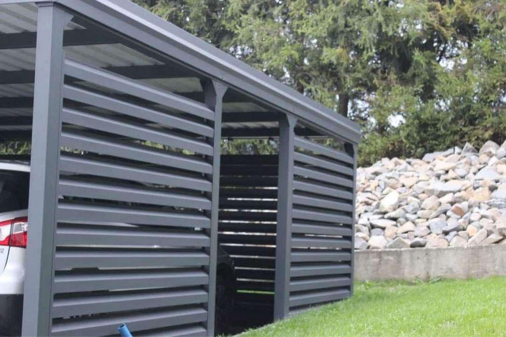 Nowoczesny panel ogrodzeniowe typ żaluzja z blachy powlekanej 2,5x1,25