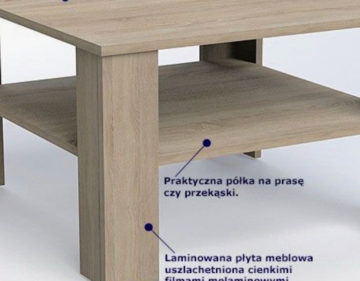 Stolik kawowy Dąb Sonoma75x75x50