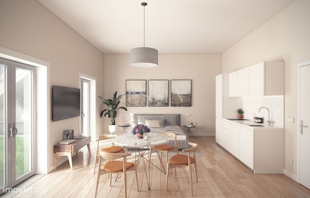Apartamento Loft com varanda em Paranhos ( licenciado para serviços )